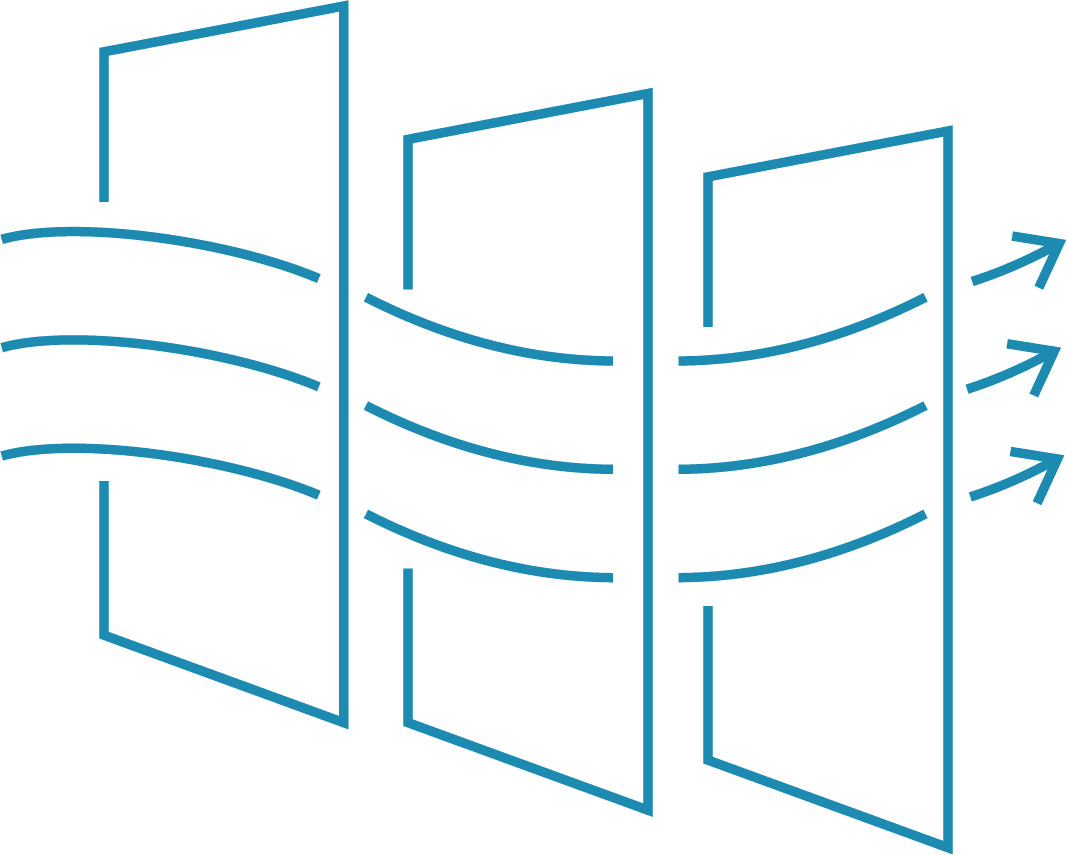 air flow drawing icon