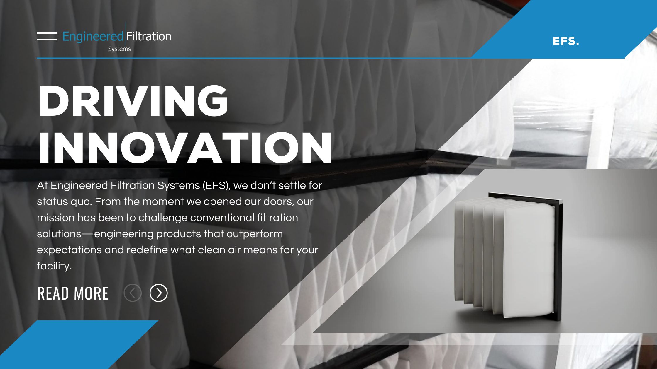Driving Innovation in Air Filtration - Engineered Filtration Systems